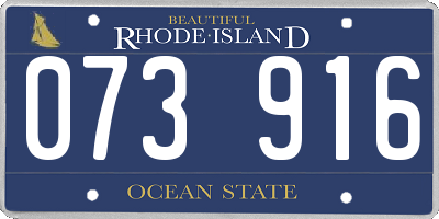 RI license plate 073916