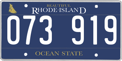 RI license plate 073919