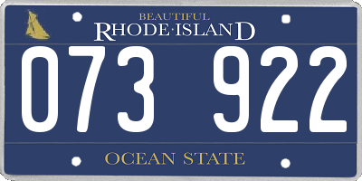 RI license plate 073922