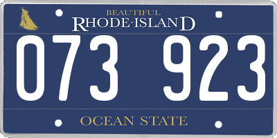 RI license plate 073923