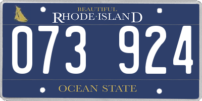 RI license plate 073924