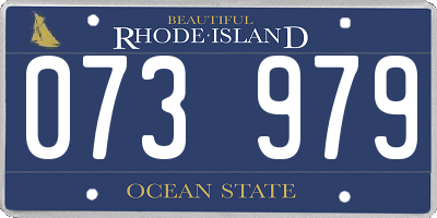 RI license plate 073979