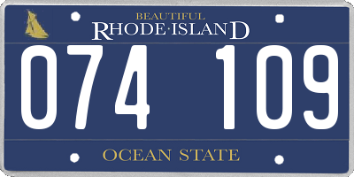 RI license plate 074109