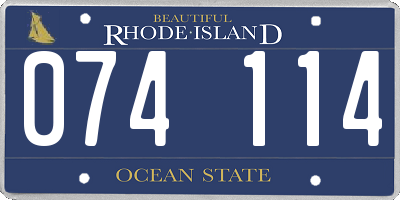 RI license plate 074114