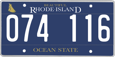 RI license plate 074116