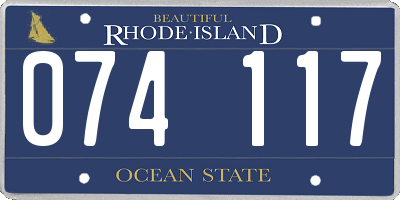 RI license plate 074117