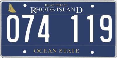 RI license plate 074119