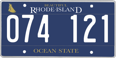 RI license plate 074121