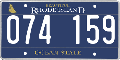 RI license plate 074159