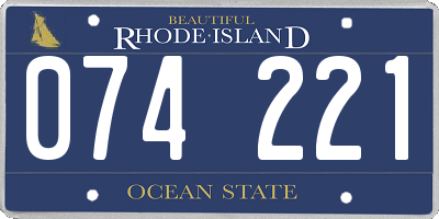 RI license plate 074221