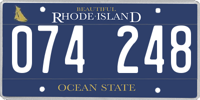 RI license plate 074248
