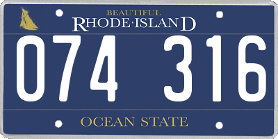 RI license plate 074316