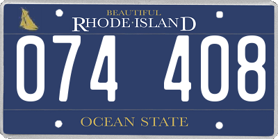 RI license plate 074408