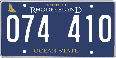 RI license plate 074410