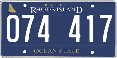 RI license plate 074417