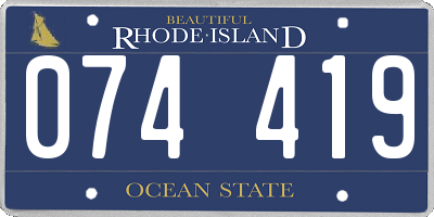 RI license plate 074419