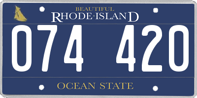 RI license plate 074420
