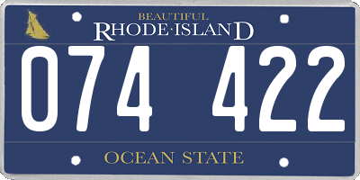 RI license plate 074422