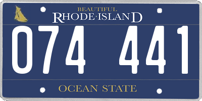 RI license plate 074441