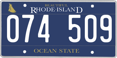 RI license plate 074509