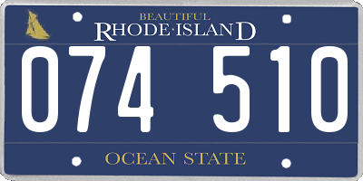 RI license plate 074510