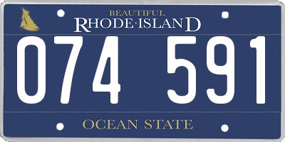 RI license plate 074591