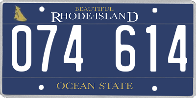 RI license plate 074614
