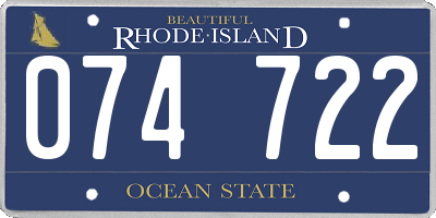 RI license plate 074722