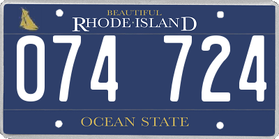 RI license plate 074724