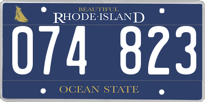 RI license plate 074823