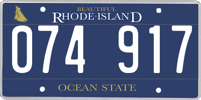 RI license plate 074917