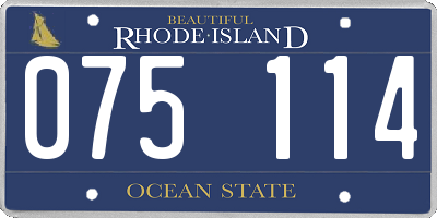 RI license plate 075114