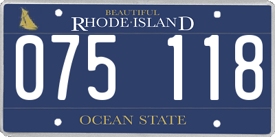 RI license plate 075118