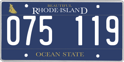 RI license plate 075119