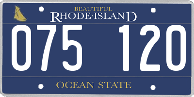 RI license plate 075120