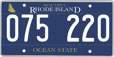 RI license plate 075220