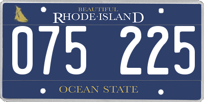 RI license plate 075225