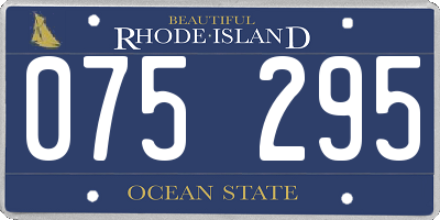 RI license plate 075295