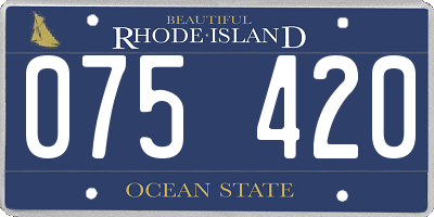 RI license plate 075420