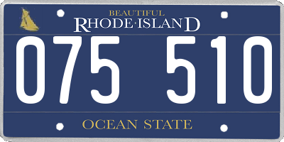 RI license plate 075510
