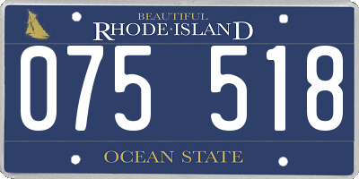 RI license plate 075518