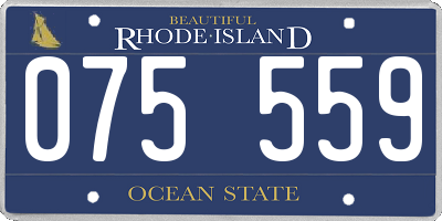RI license plate 075559