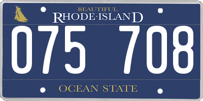 RI license plate 075708