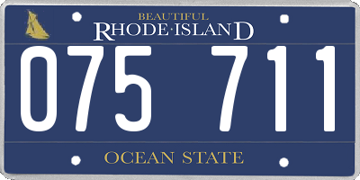 RI license plate 075711