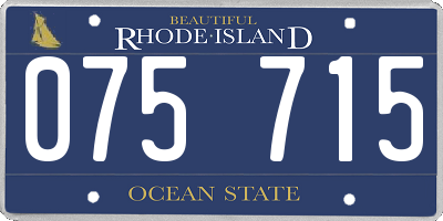 RI license plate 075715