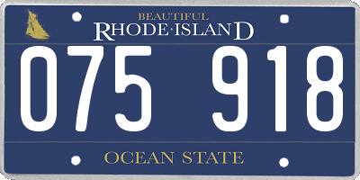 RI license plate 075918