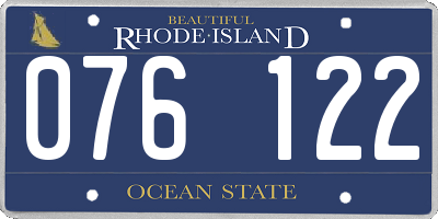 RI license plate 076122