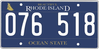 RI license plate 076518