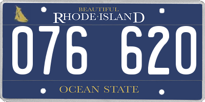 RI license plate 076620