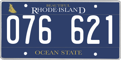RI license plate 076621